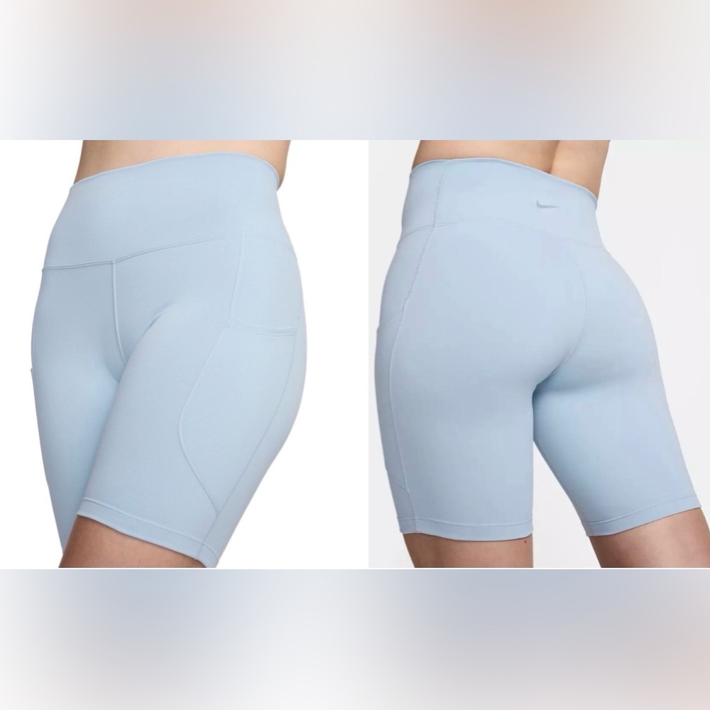 NEW! Nike Women's One High-Waisted 8" Biker Shorts With Pockets